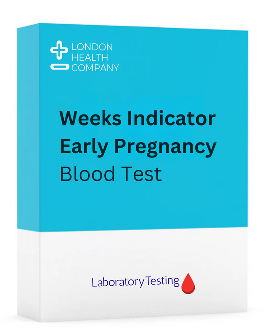 Early Weeks Indicator Pregnancy Blood Test (HCG) at-home complete kit for lab analysis with report