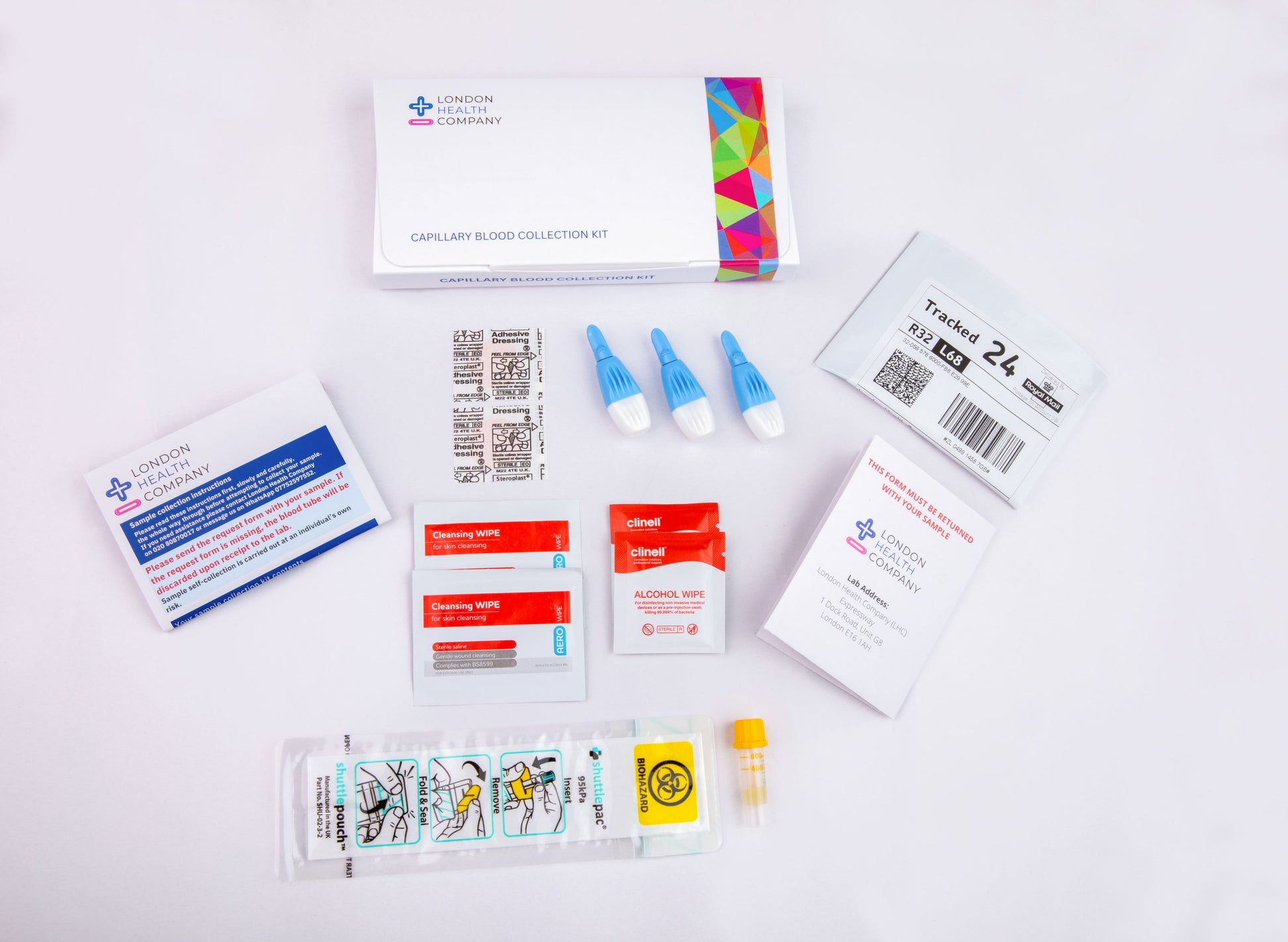 Vitamin D test kit contents