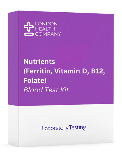 nutrient folate, b12 vitamin D and ferritin home blood collection test kit