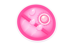 Female ova and male semen fertility illustration